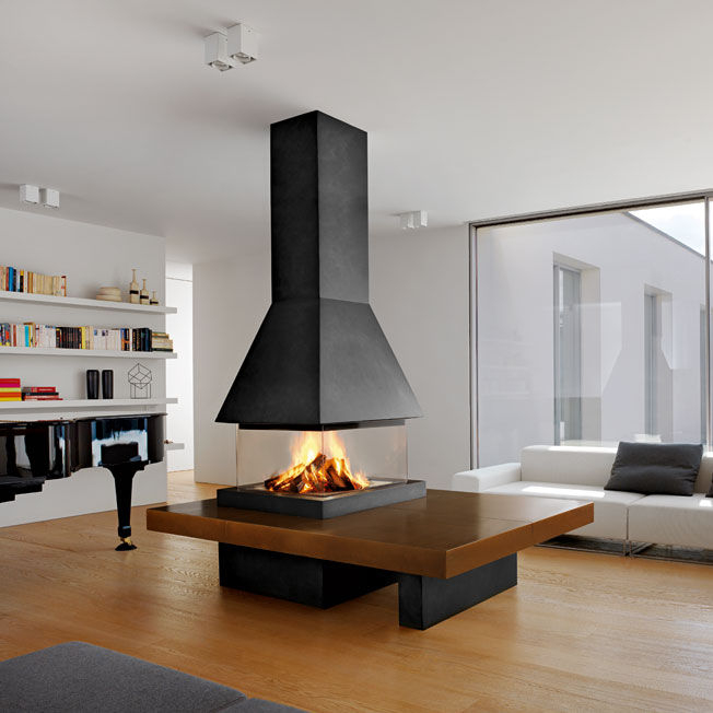 Cheminee Centrale Fermee destiné Cheminée Centrale Prix