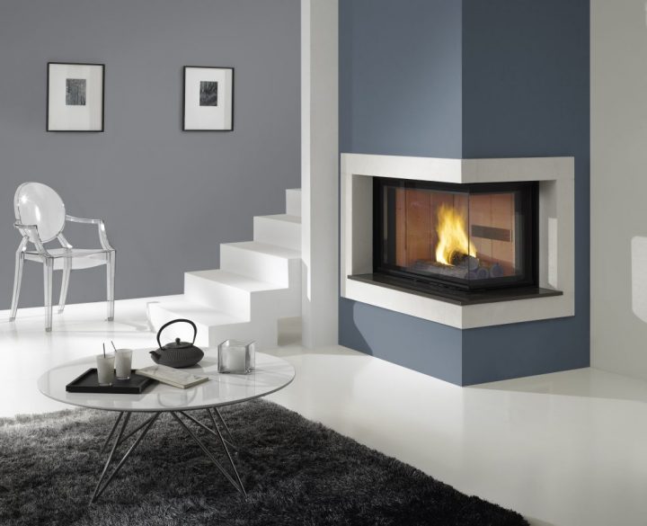 Cheminee Chazelles D100Vad Designer Wood Fireplace – Firehaus dedans Cheminée Chazelle