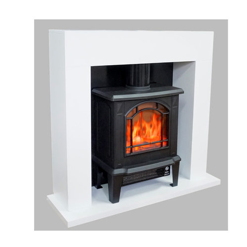 Cheminée Électrique À Poser Oslo Avec Tubage – 1800W avec Cheminée Électrique À Poser