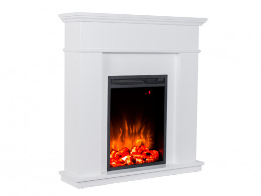 Cheminée Électrique Avec Manteau Vesuvia – A Poser – Blanc avec Cheminée Électrique À Poser