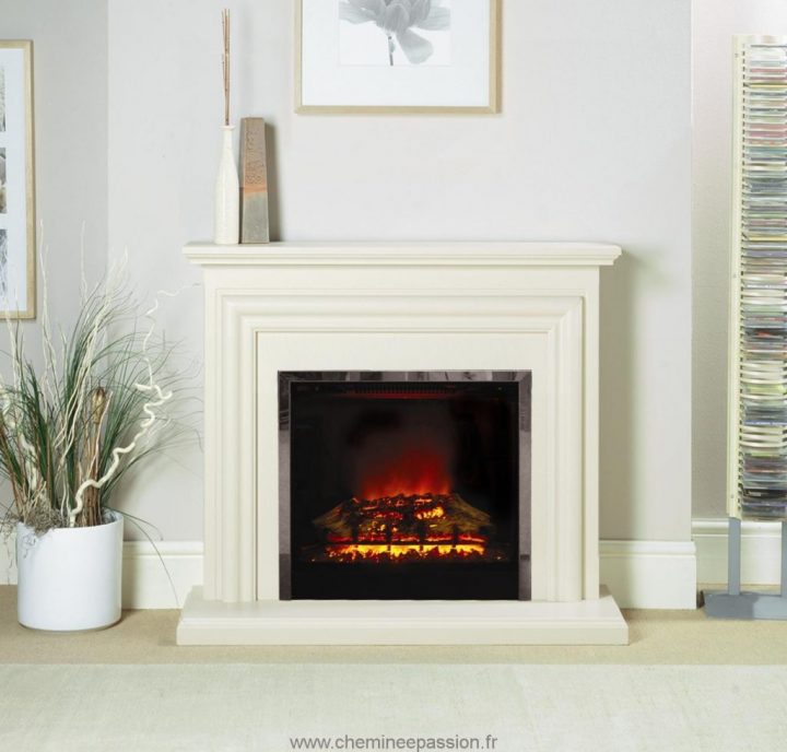 Cheminée Électrique Décorative Cabourg – Cheminee Passion dedans Chauffage Electrique Cheminée
