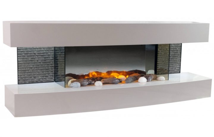 Cheminée Électrique Murale Design Lounge Cheminarte 120Cm intérieur Cheminée Electrique Murale