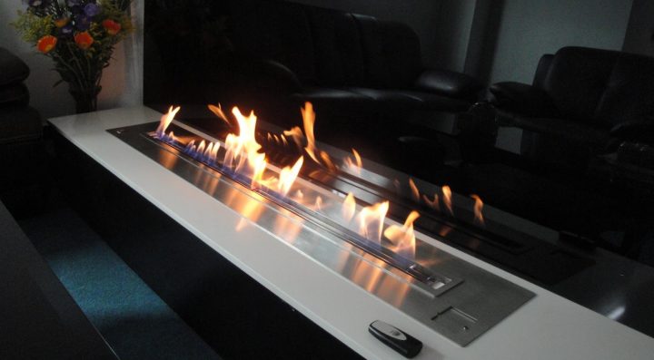 Cheminée Intelligente Afire: Bruleur Bio Ethanol Et Insert encequiconcerne Cheminée Bio Ethanol Design