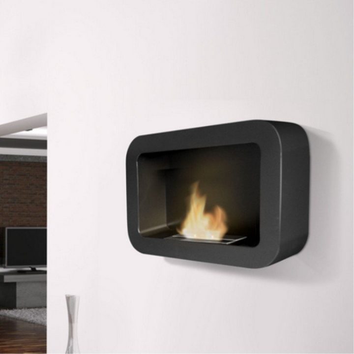 Cheminée Murale Bio Éthanol Kore De Purline Aux Lignes concernant Cheminée Bio Ethanol Murale
