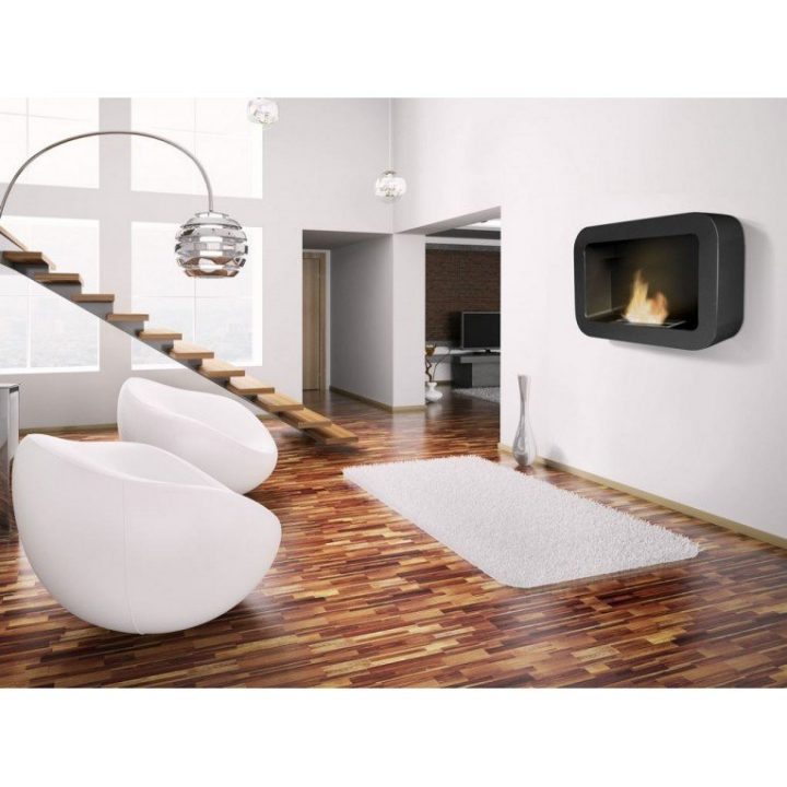 Cheminée Murale Bio Éthanol Kore De Purline Aux Lignes dedans Cheminée Bio Ethanol Murale