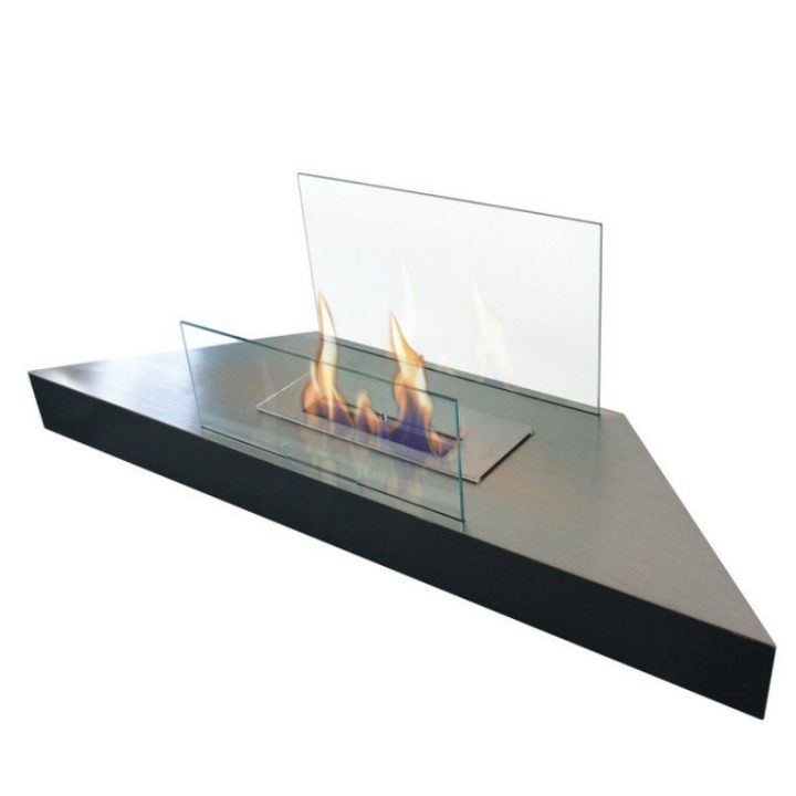 Cheminée Murale D'Angle Prometeo De Purline, Au Bioéthanol tout Cheminée Bio Ethanol Murale