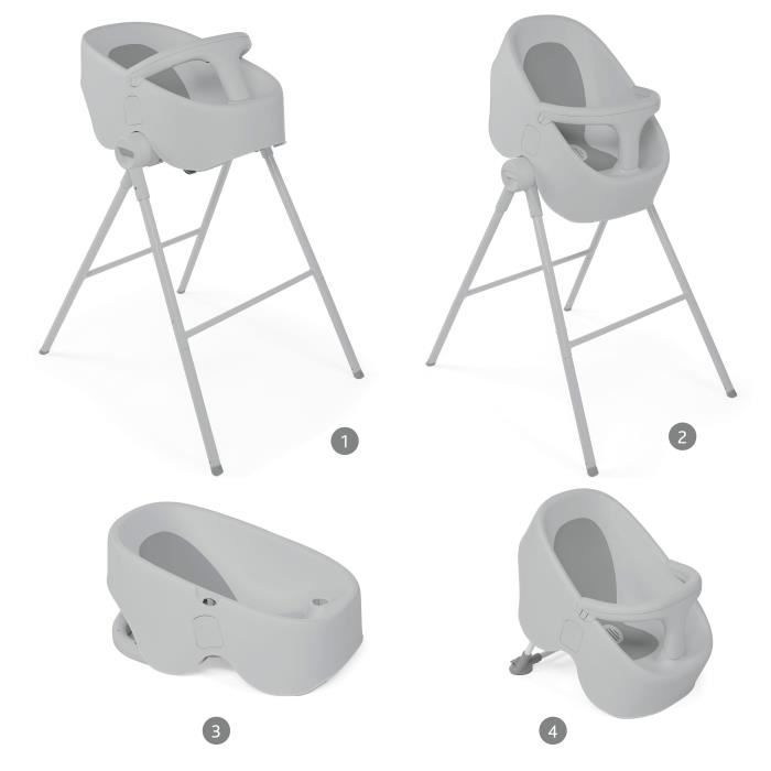 Chicco Baignoire Douche Bébé Bubble Nest Cool Grey dedans Baignoire Enfant Pour Douche