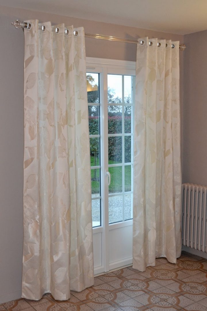 Christiandugoua: Double Rideaux Taffetas Ivoire destiné Rideaux Taffetas Christiandugoua: Double Rideaux Taffetas Ivoire destiné Rideaux Taffetas