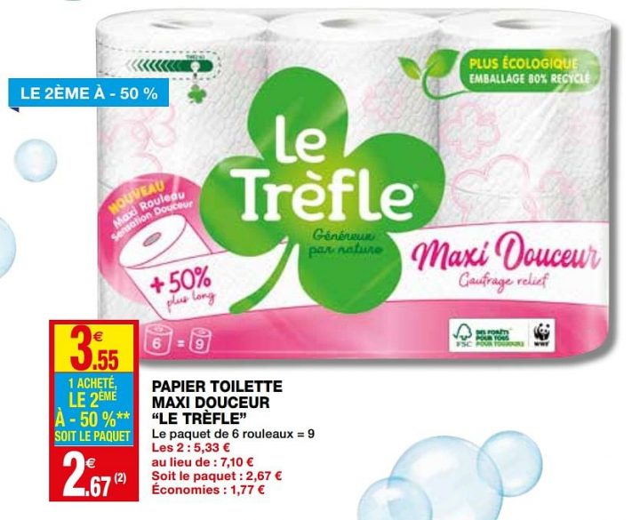 Coccinelle Dépliant – Toutes Les Promotions Du Nouveau dedans Trefle Papier Toilette