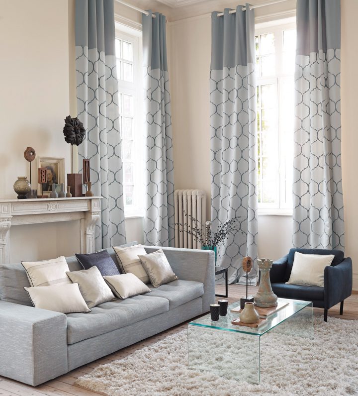 Collection Palace : Élégant, Moderne, Raffiné, Bleu intérieur Rideaux Casa Collection Palace : Élégant, Moderne, Raffiné, Bleu intérieur Rideaux Casa