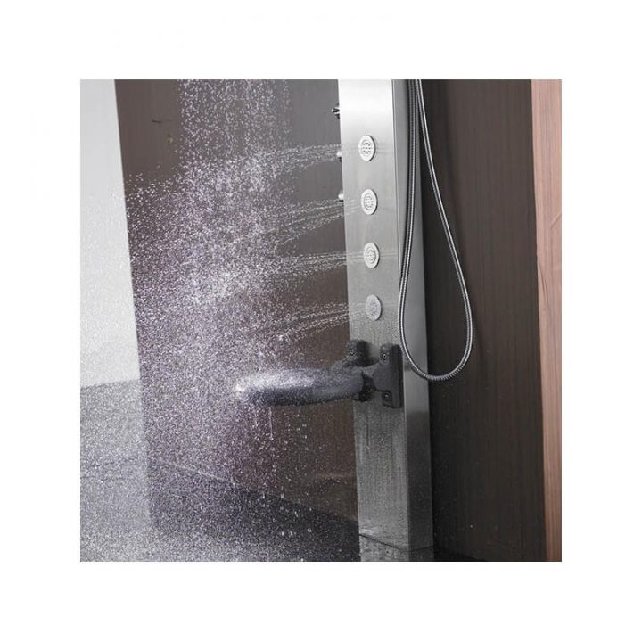Colonne De Douche Balnéo En Inox 215X33X20Cm S179-T Avec avec Colonne De Douche Balneo Colonne De Douche Balnéo En Inox 215X33X20Cm S179-T Avec avec Colonne De Douche Balneo