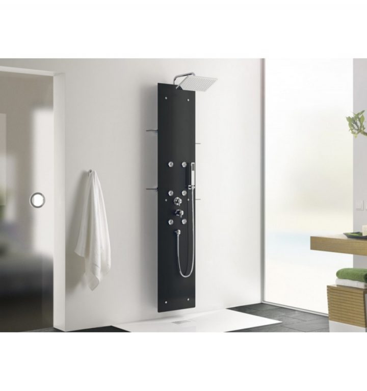 Colonne De Douche Hydromassante Aquaglass Kinedo À Prix Canon tout Colonne De Douche En Verre