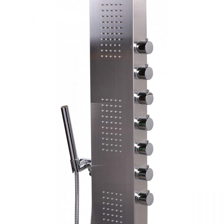 Colonne De Douche Hydromassante En Acier Inoxydable 165 Cm tout Colonne De Douche Hydromassante Encastrable