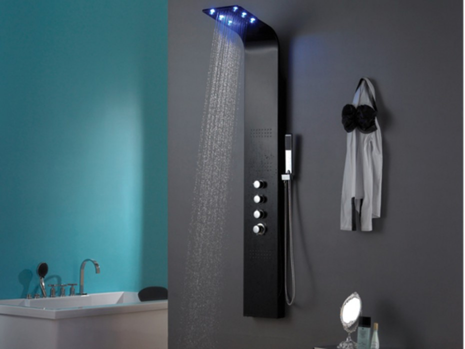 Colonne De Douche Hydromassante Thermostatique À Leds concernant Colonne De Douche Lumineuse A Led Colonne De Douche Hydromassante Thermostatique À Leds concernant Colonne De Douche Lumineuse A Led