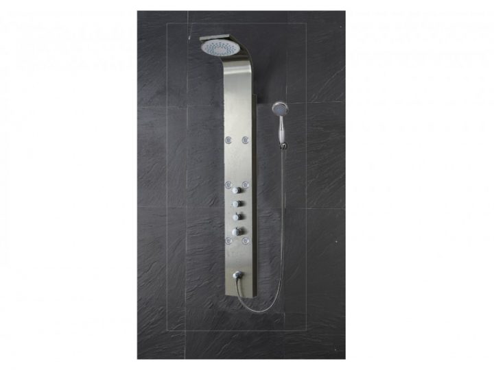 Colonne De Douche Hydromassante Thermostatique Platinium serapportantà Colonne De Douche Hydromassante Thermostatique