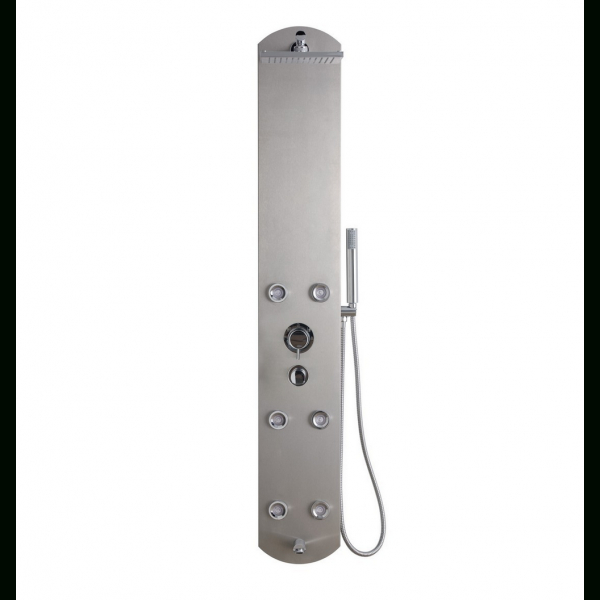 Colonne De Douche Inox Thermostatique Hydromassante concernant Colonne De Douche Hydromassante Thermostatique