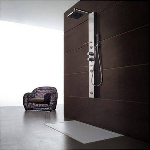 Colonne De Douche Italienne En Acier Bridge 155X16 dedans Colonne De Douche Blanche Design