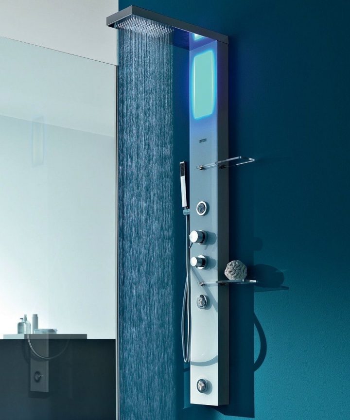 Colonne De Douche Italienne Light Plus 155X18 serapportantà Colonne De Douche En Verre