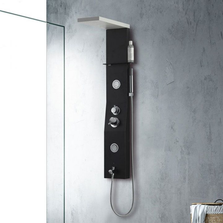 Colonne D'Hydromassage A151, Colonne De Douche Avec Dôme pour Colonne De Douche Hydromassante Encastrable