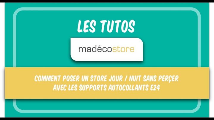 Comment Poser Un Store Jour Nuit Sans Percer Avec Les serapportantà Rideau Store Jour Nuit