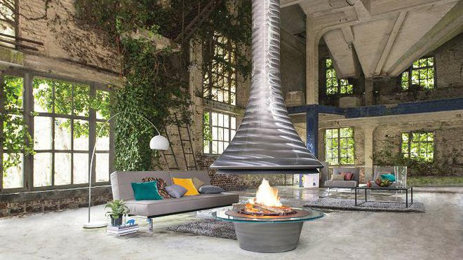 Coups De Cœur : Poêles Et Cheminées Design À 360° serapportantà Cheminée Centrale Prix