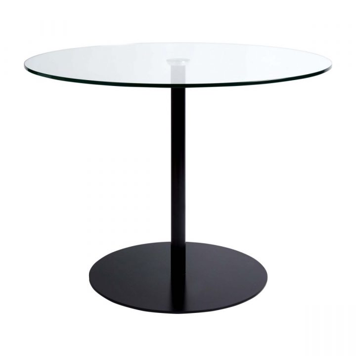 Courbe Table De Salle À Manger En Verre Et Acier – Habitat intérieur Table De Salle À Manger En Verre