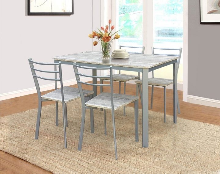 Cuisine Table De Cuisine Et Salle À Manger + 4 Chaises dedans Ensemble Table Et Chaise Salle À Manger