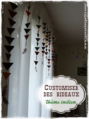 Customiser Des Rideaux Pour Un Petit Indien | Customiser concernant Rideau Indien