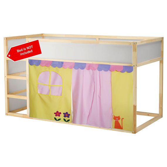Cute Bed Tent / Loft Bed Curtain – Free Design And Colors à Rideau Style Loft