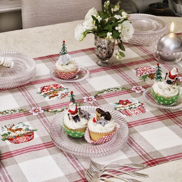 Милые Сердцу Штучки: Вышивка Крестом: Новогодние destiné Chemin De Table Etoile