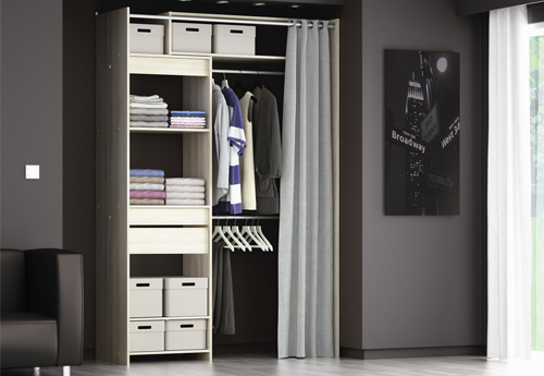 [Déco] Des Idées Pour Emménager Un Dressing Dans Une Chambre pour Rideau Dressing Leroy Merlin