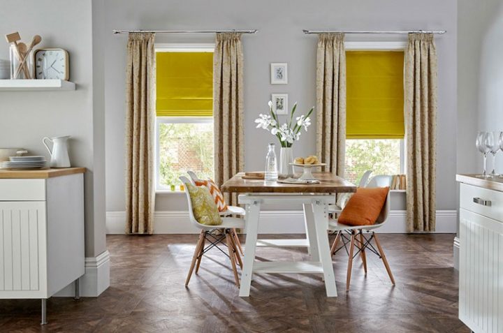 Déco D'Intérieur En Store Romain – De L’inspiration En 18 à Rideaux Salle À Manger