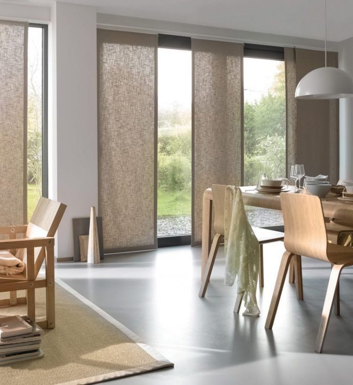 Déco En Panneau Japonais Coulissant- Esthétique Et serapportantà Rideau Store Pour Porte Fenetre