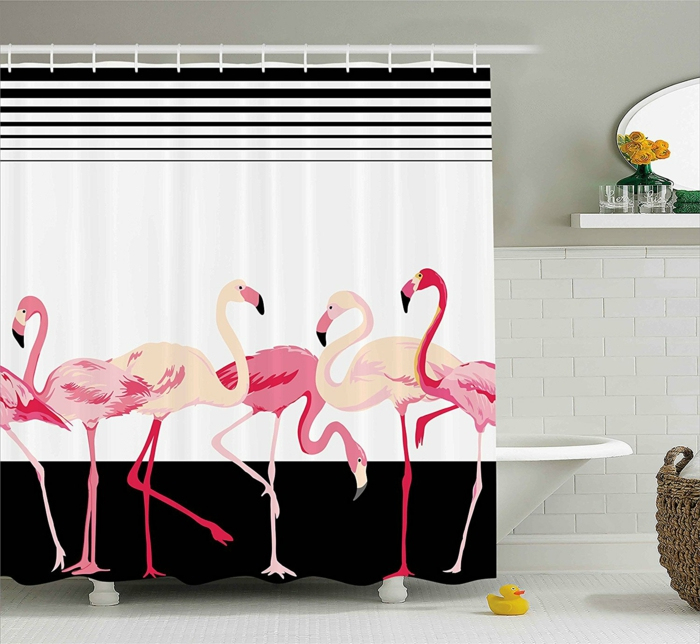 Déco Flamant Rose: C’est Exotique Et C’est Cool! – Obsigen dedans Rideau Flamant Rose