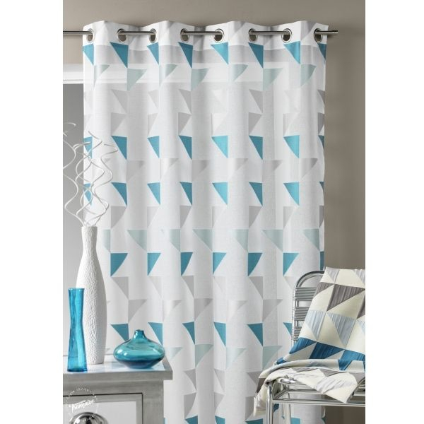 Déco Intérieur Bleu Et Argent | Rideau Déco Scandinave concernant Rideau Enfant Garcon