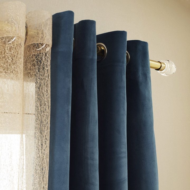 Deco Rideau Bleu Canard tout Rideaux Occultants Bleu Canard