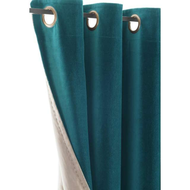 Deco Rideau Bleu concernant Rideau Voilage Bleu Canard