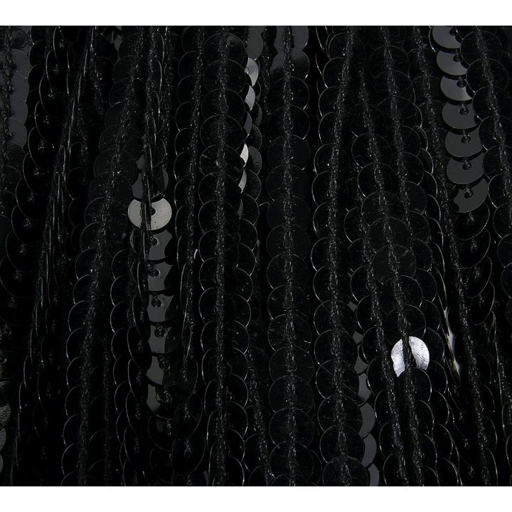 Déco Rideau De Fils À Paillettes Noir, 250 Cm & Décoration intérieur Rideau De Scène Noir