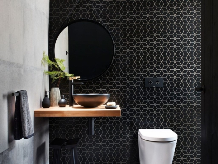 Deco Toilette Noir Et Or concernant Refaire Ses Toilettes