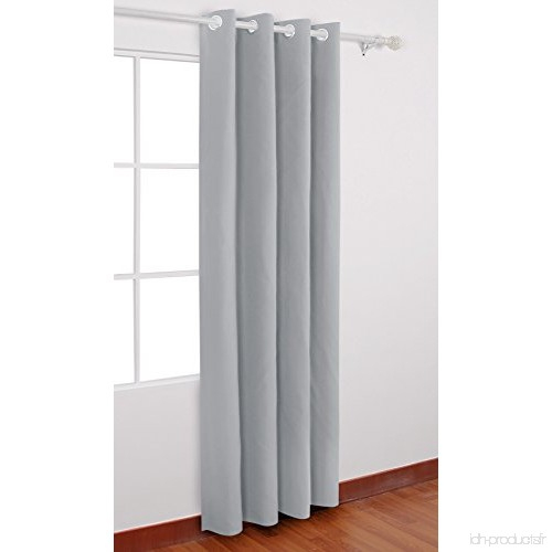 Deconovo Rideau Gris Clair Doublure Thermique Gris Argenté serapportantà Rideau Gris Argenté
