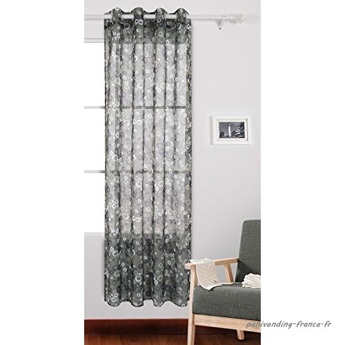 Deconovo Rideau Motif Ethnique Motif Voilage À Oeillets serapportantà Rideau Enfant Vert