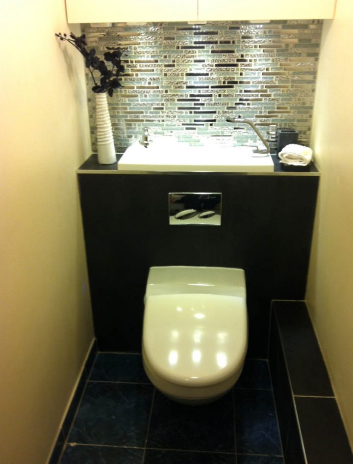 Décoration Toilettes Moderne – Exemples D'Aménagements intérieur Amenagement Toilette