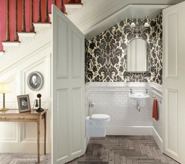 Décoration Wc Toilette : 50 Idées Originales | Koupelnový à Placard Toilette