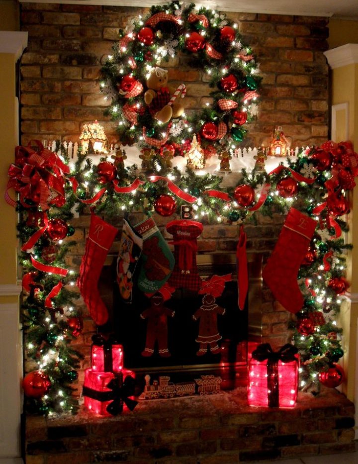 Décorer La Cheminée Pour Noel! Voici 20 Idées Pour Vous avec Cheminée De Noel