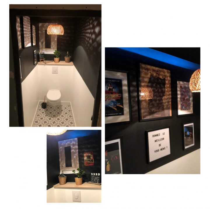 Décorer Ses Wc : 25 Idées Pour Vous Inspirer ! – Kozikaza intérieur Toilettes Noires