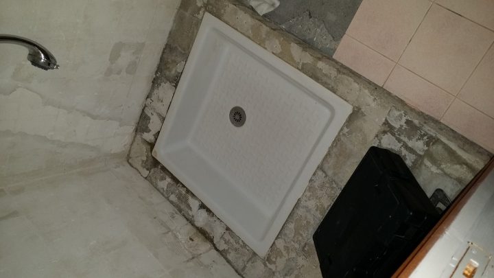 Démontage Receveur De Douche Encastré pour Peinture Pour Bac A Douche