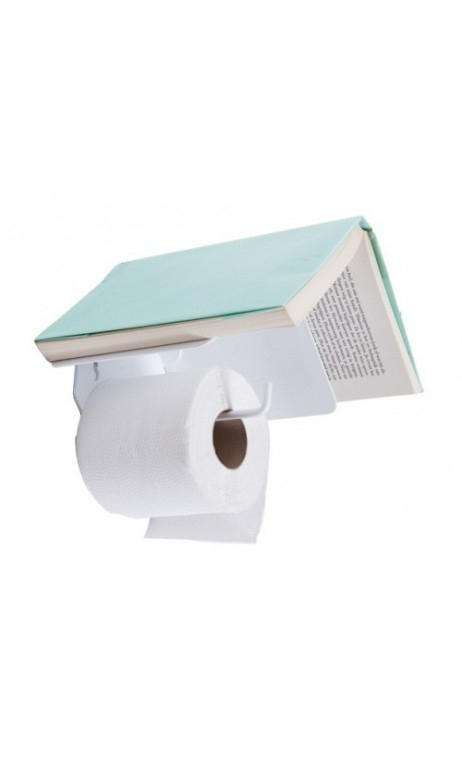 Dérouleur Papier Wc Blanc Avec Support Pour Livre serapportantà Support Papier Toilette Original Dérouleur Papier Wc Blanc Avec Support Pour Livre serapportantà Support Papier Toilette Original