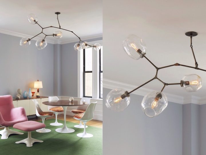 Des Lustres En Verre Soufflé Extraordinaires Signés destiné Lustre Pour Salle À Manger