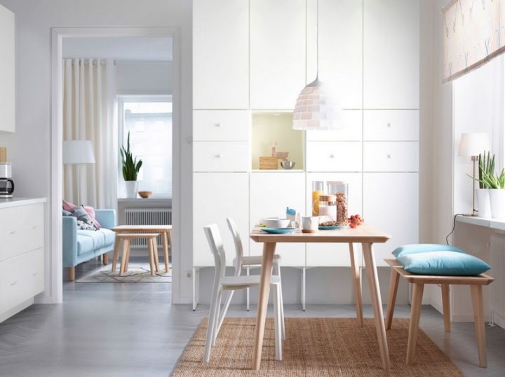 Design Scandinave Salle À Manger En 58 Idées Inspirantes serapportantà Tapis Salle A Manger Ikea