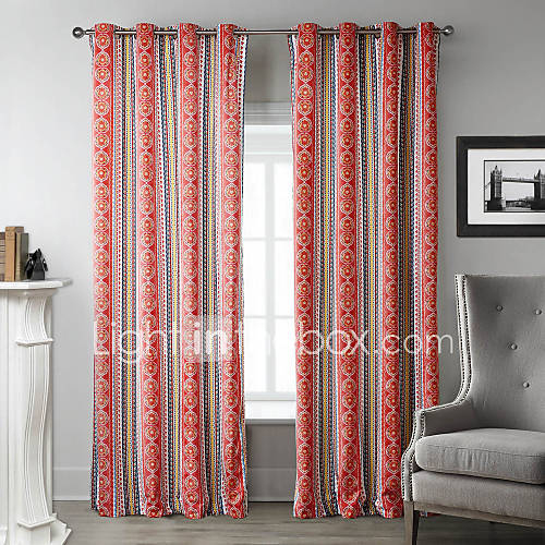 Deux Panneaux Répétitif Chinois Rouge Motifs Géométriques pour Rideau Geometrique Deux Panneaux Répétitif Chinois Rouge Motifs Géométriques pour Rideau Geometrique